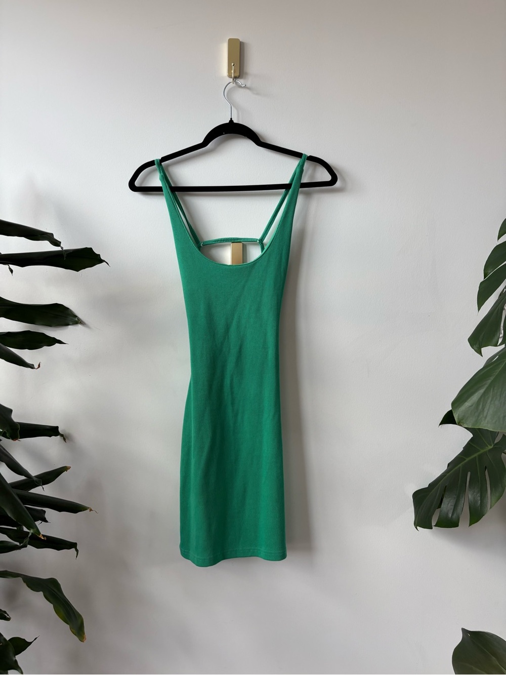 NWT- Playboy x Missguided Green Scoop Neck Bodycon Mini Dress